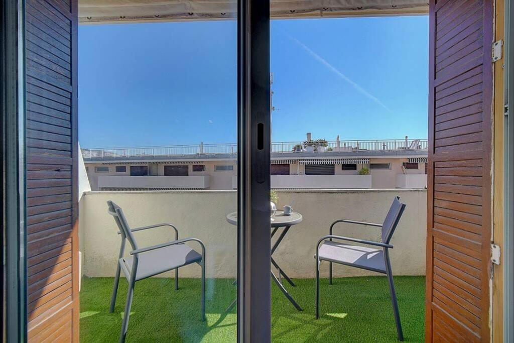 Le Palm - 100M Plage - Croisette - Verriere Cote D'Azur Apartment คานส์ ภายนอก รูปภาพ