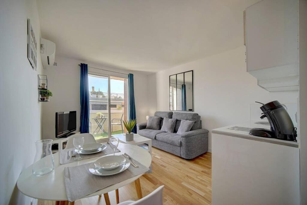 Le Palm - 100M Plage - Croisette - Verriere Cote D'Azur Apartment คานส์ ภายนอก รูปภาพ